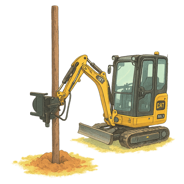 Wstawianie słupków i inne usługi minikoparką Lublin