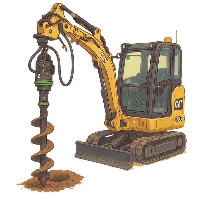 Wiertnica DIGGA PDX2H-2 — odwierty pod słupki Lublin