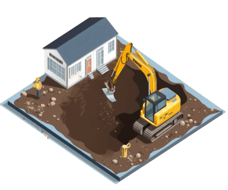 Prace ziemne minikoparką — wykopy i niwelacje Lublin